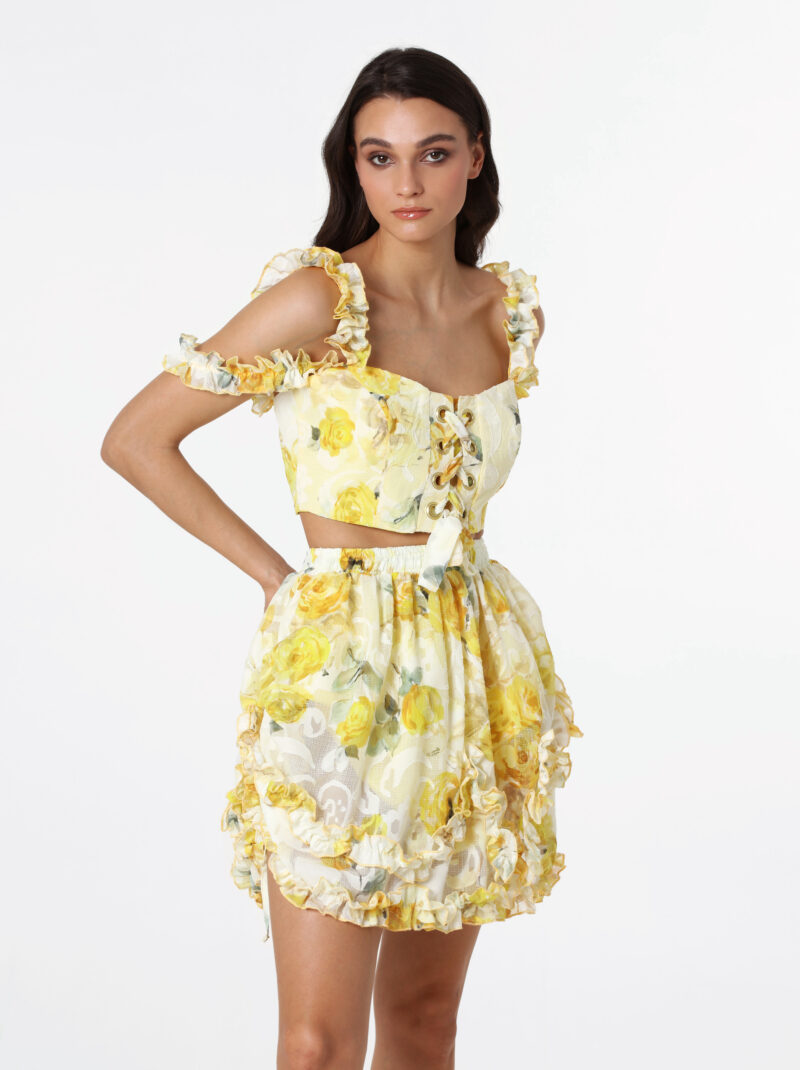 YELLOW ROSES TOP