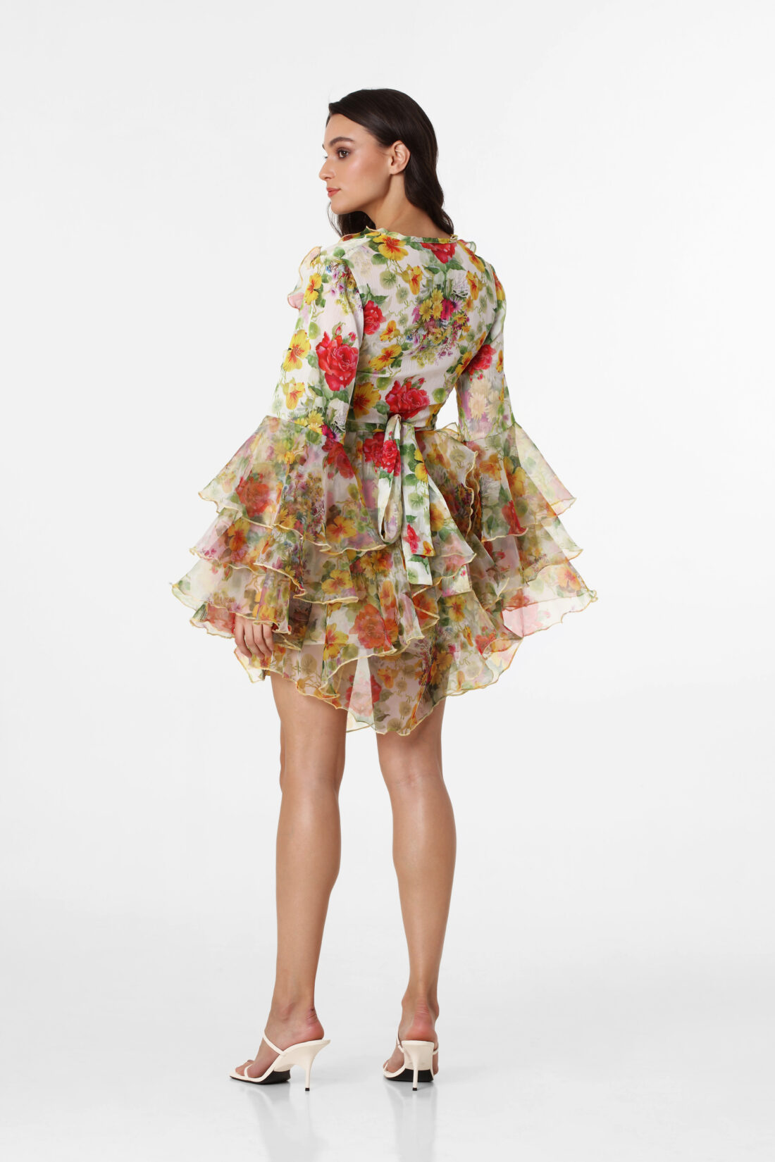 LONGSLEEVE FLOWER LONGSLEEVE MINIDRESS