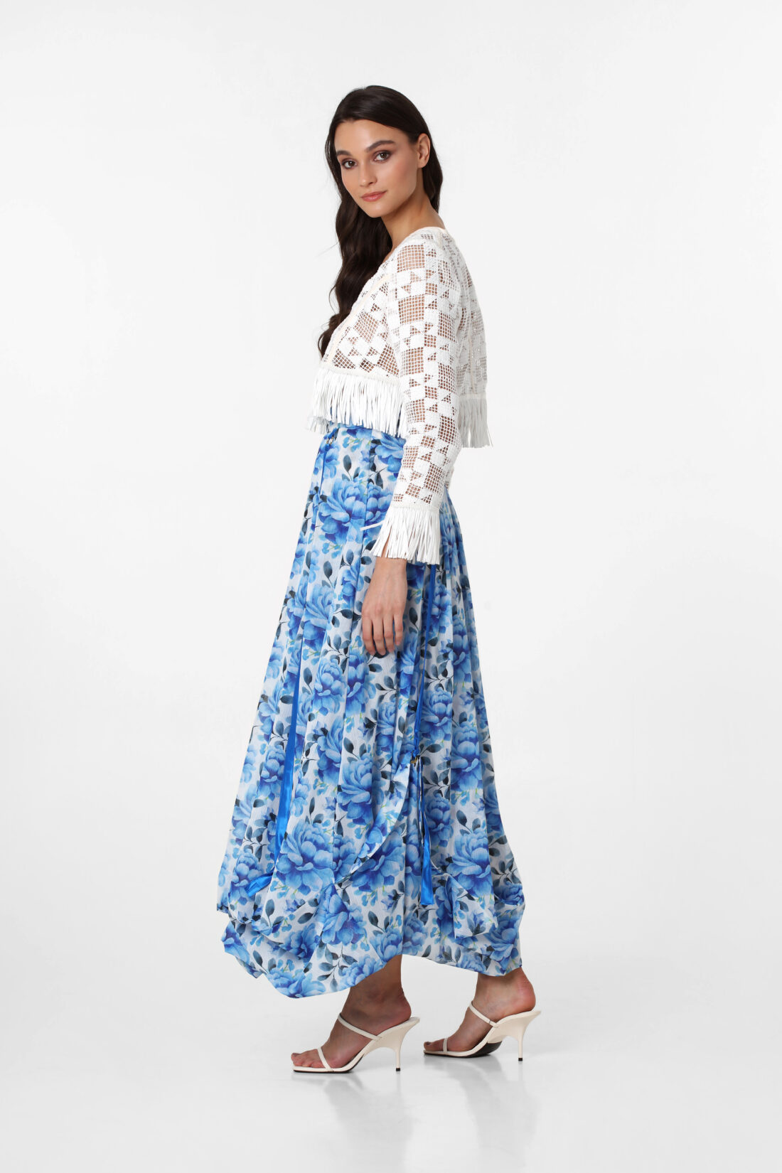 BLUE ROSES SET SKIRT