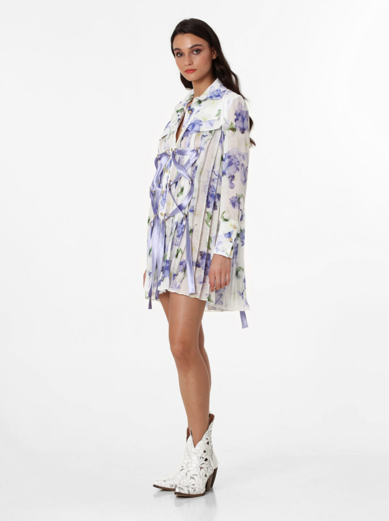 IRIS FLOWER DRESS-SHIRT