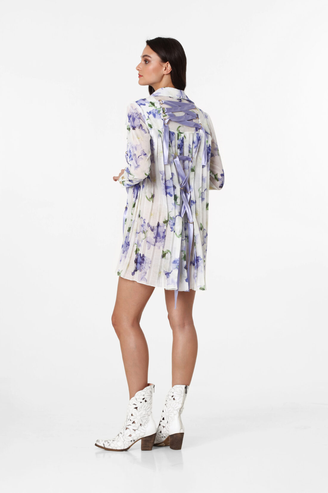 IRIS FLOWER DRESS-SHIRT