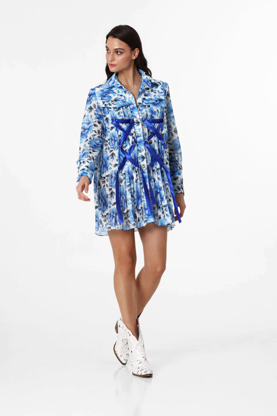 BLUE ROSE DRESS-SHIRT